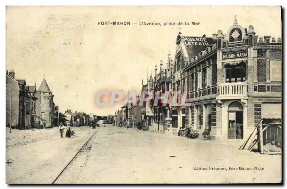 Fort-Mahon — Die Avenue, Ausblick vom Meer — Edition Frémont, Fort-Mahon-Plage - Vorderseite