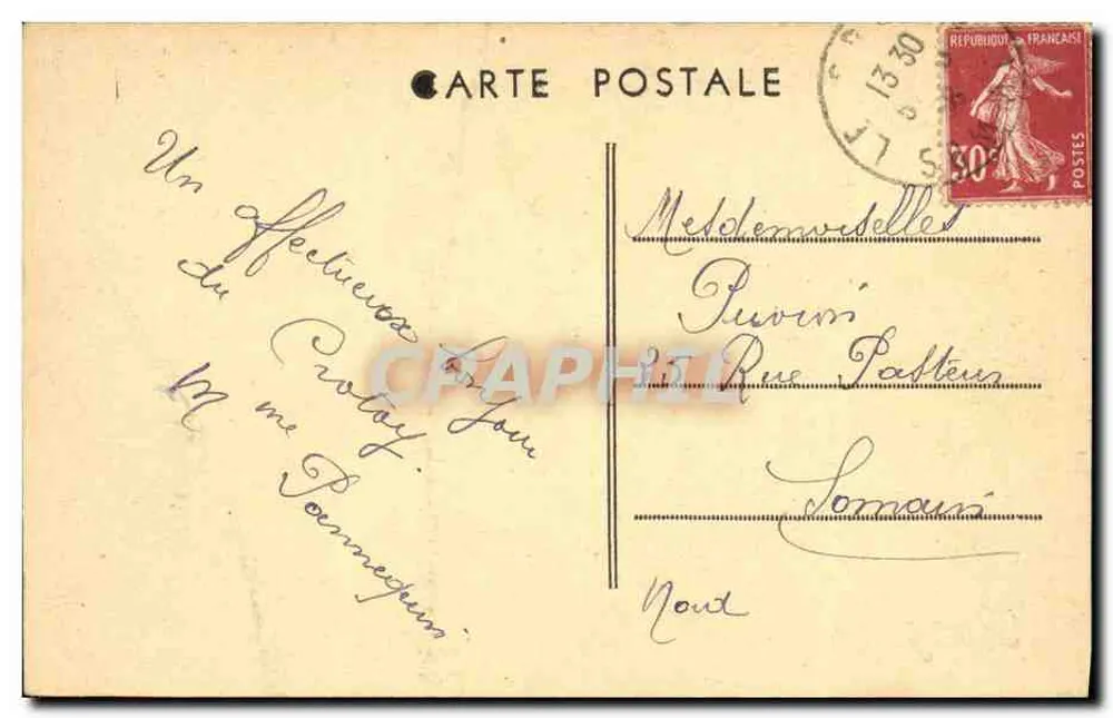Le Crotoy (Somme) — Ein Stück der Mauern — Luciy, n°45 - Rückseite