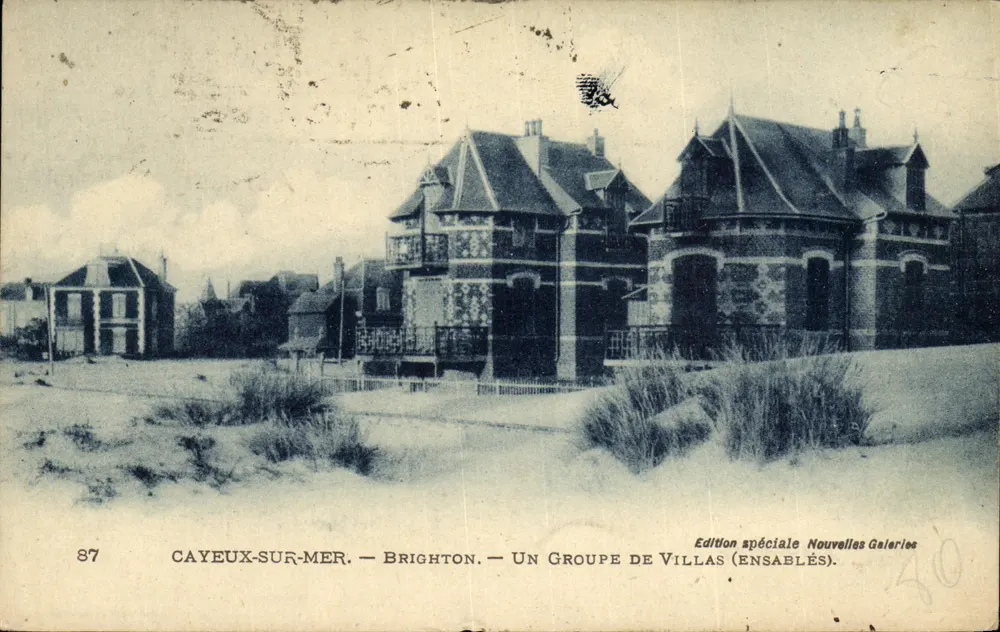 Cayeux-sur-Mer — Brighton — Eine Gruppe von Villen (Ensablés). — Sonderausgabe Nouvelles Galeries - Vorderseite