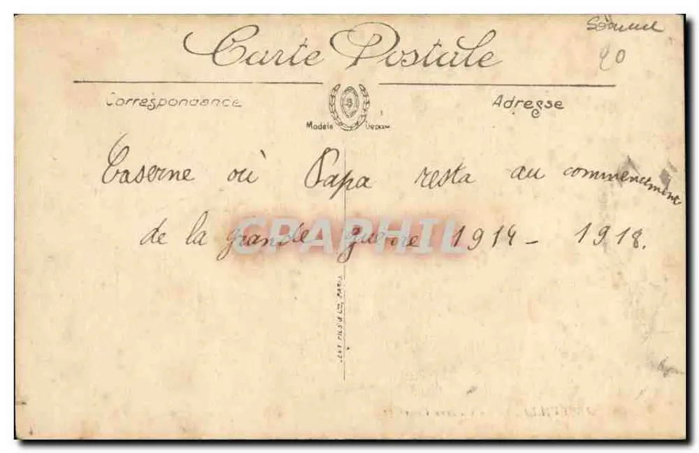 Abreville — Das Courbet-Kaserne — LL. — n°75 - Rückseite
