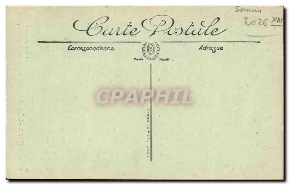 Abbeville — Die Kirche Saint-Vulfran — Der zentrale Portalbereich — Exklusiv-Edition J. Capet - Rückseite