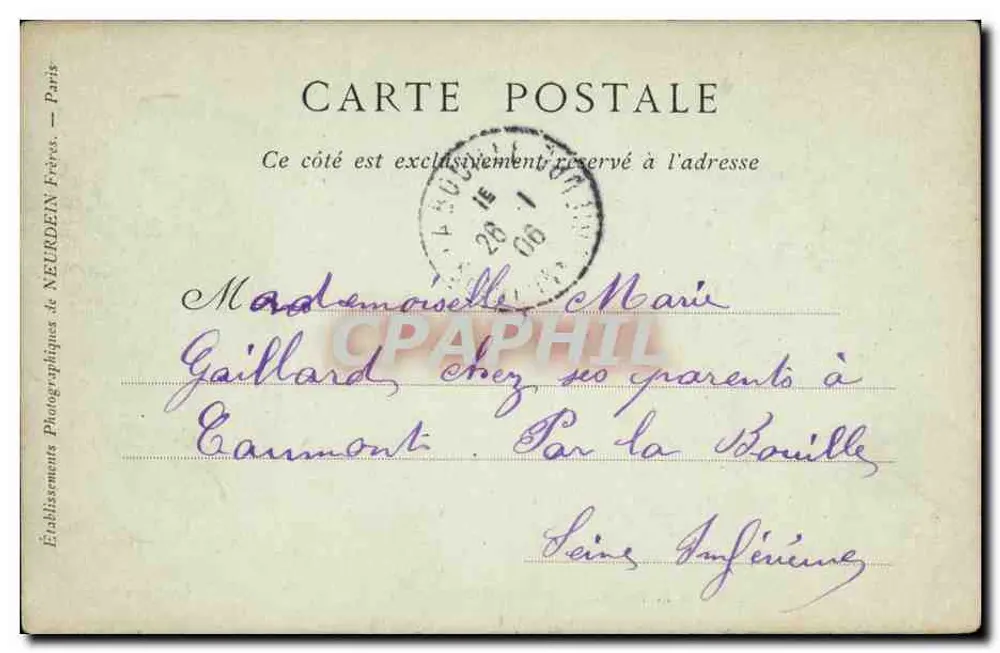 Abbeville — Le Pont des Prés — Collections ND. Phot, n° 42 - Verso