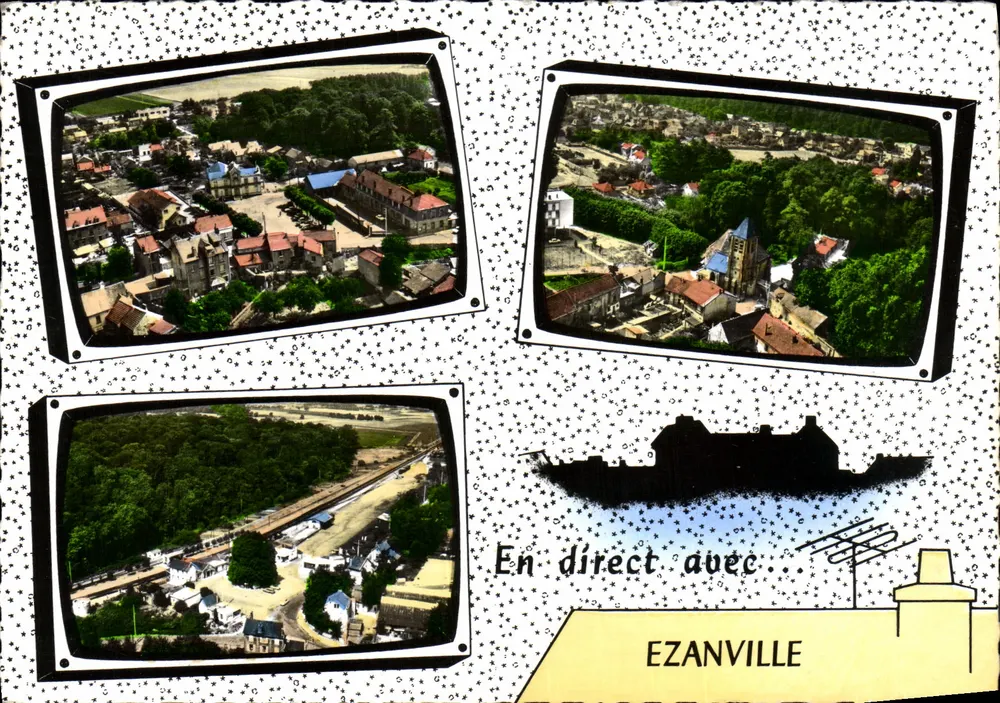 Ezanville — vista aérea — Edição Lapie - Frente