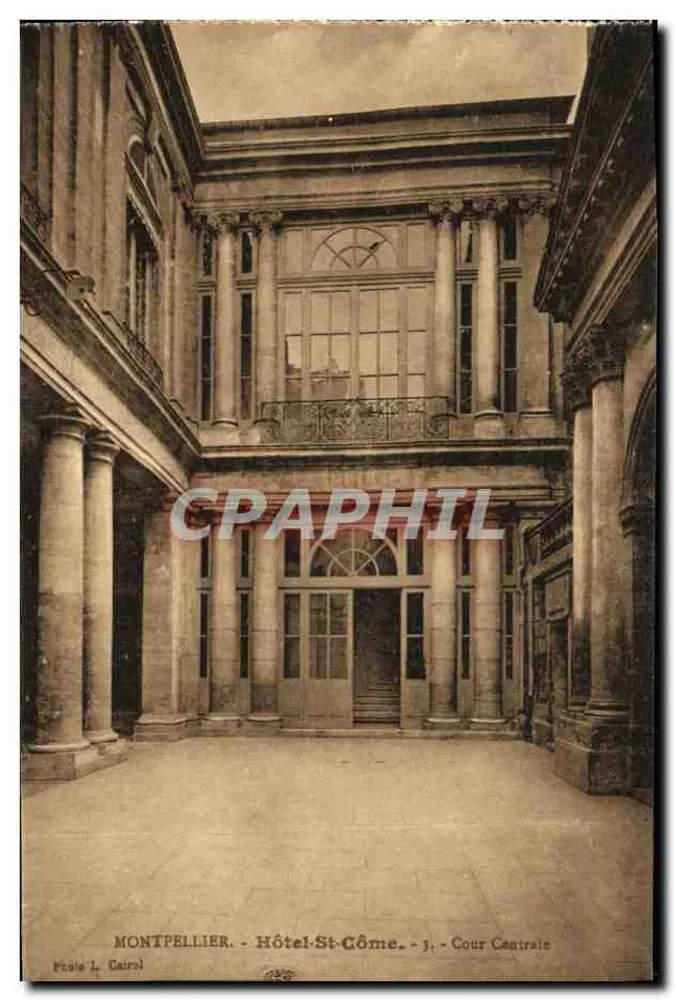 Montpellier - Hotel-St-Côme - Cour Centrale - Foto L. Cairol - Frente