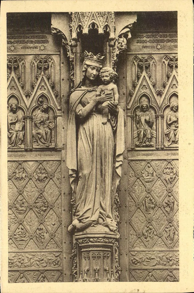 Madonna am großen Portal — Kathedrale Straßburg — Félix Luth, Verlag, Straßburg - Vorderseite