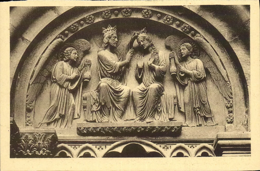 Kathedrale von Straßburg — Krönung der Jungfrau — Verlag Félix Laub, Straßburg - Vorderseite