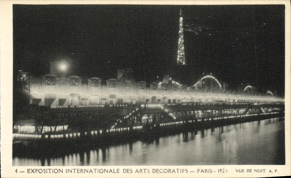 Internationale Ausstellung für Dekorative Künste — Paris — 1925 — Nachtsicht — A.P. - Vorderseite