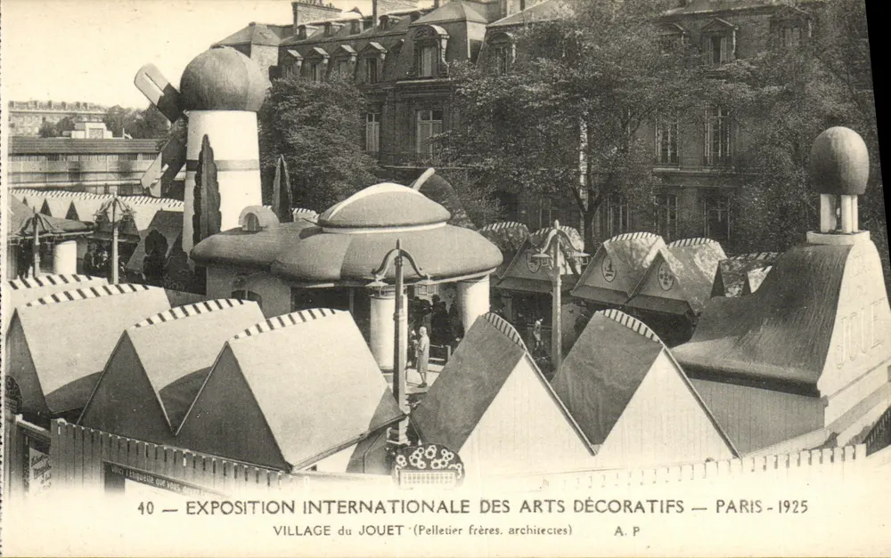 Spielzeugdorf — Internationale Ausstellung für Dekorative Künste — Paris 1925 — Pelletier frères, Architekten - Vorderseite