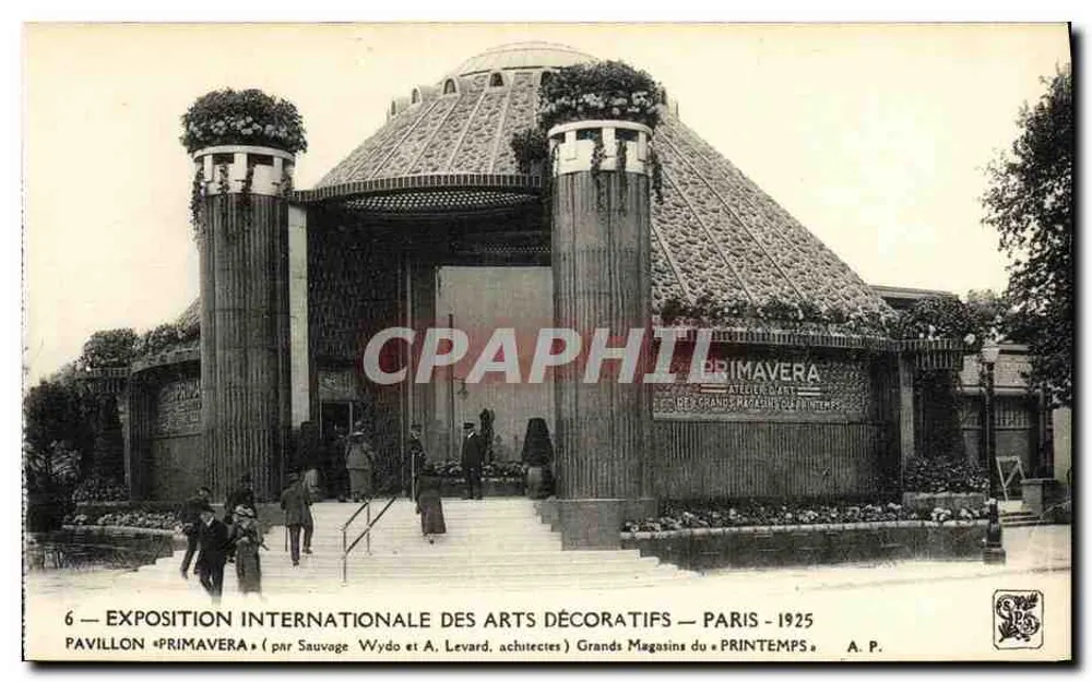 Pavillon Primavera — Internationale Ausstellung der Dekorativen Künste — Paris 1925 — von Sauvage Wydo und A. Levard - Vorderseite