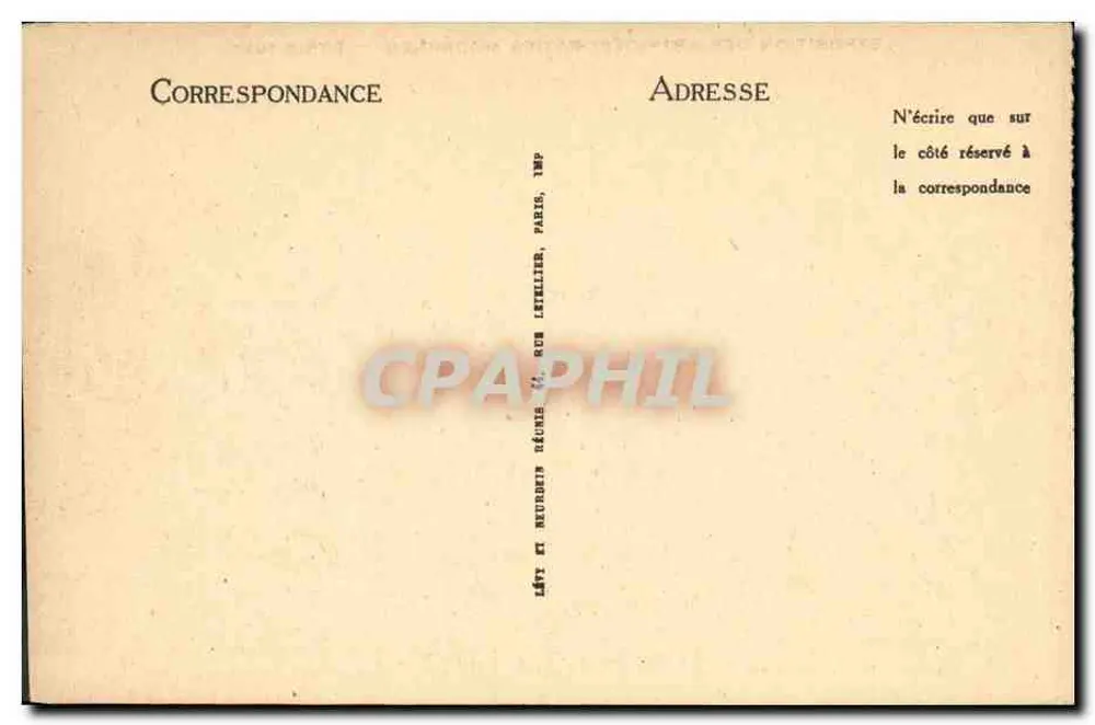 Exposition des Arts Décoratifs Modernes — Paris 1925 — Allgemeiner Blick zum Grand Palais — n°21 - Rückseite