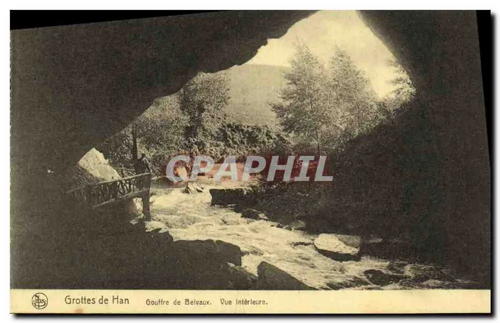 Grotten von Han — Belvaux-Schlucht. Innenansicht. — N. J. S. (Verlag) — Nr. 23 - Vorderseite