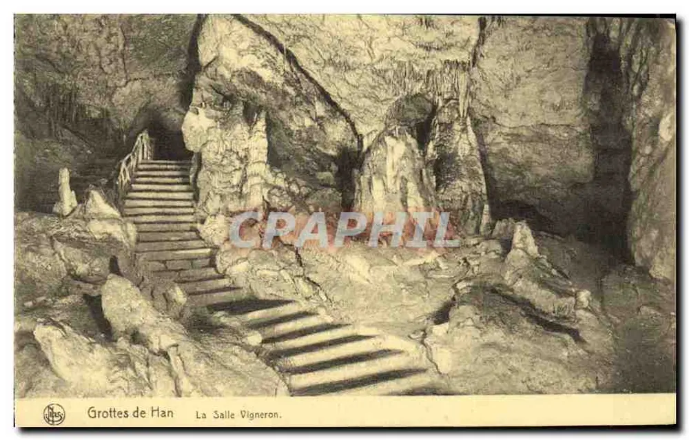 Grutas de Han — La Sala Vigneron — editor Neis - Anverso