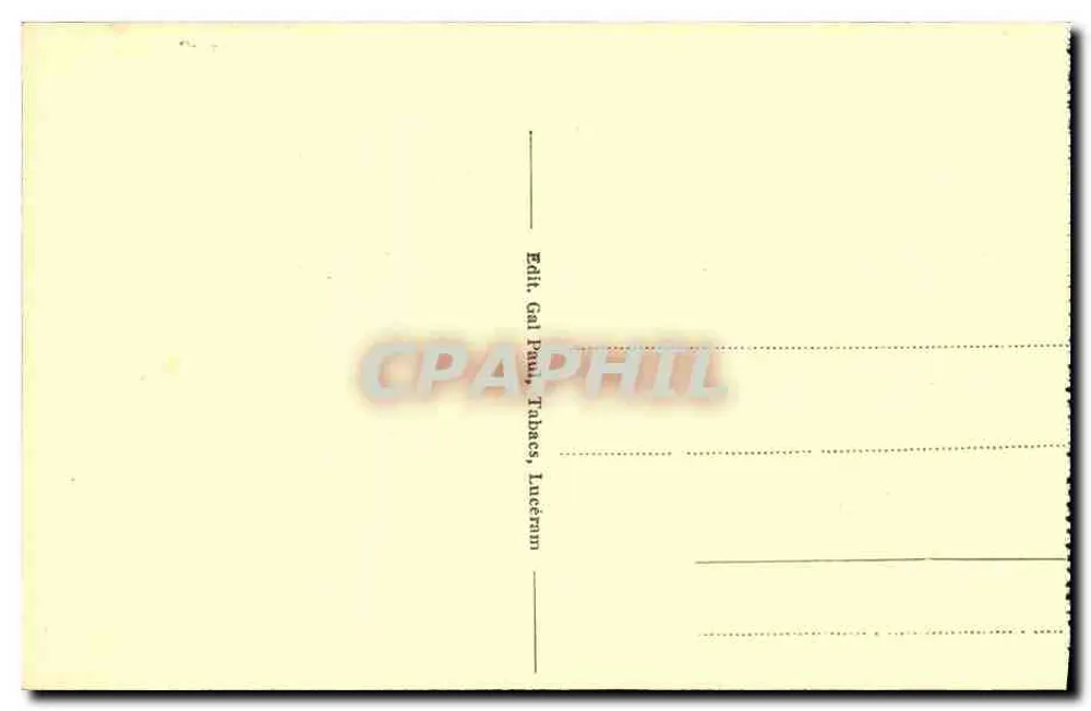 Schrein der Heiligen Margarete, die auf dem Drachen tritt — Lucéram (A.M.) Höh. 665 m — Verlag Gal Pinh, Tabacs, Lucéram - Rückseite