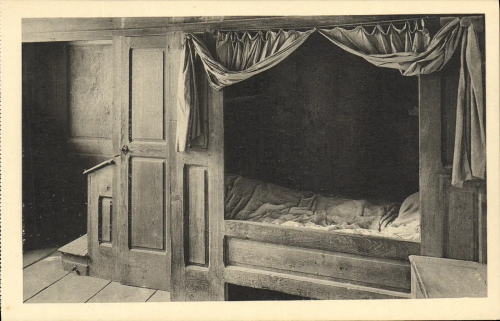 Kloster der Grande Chartreuse — Innenansicht einer Zelle — Zimmer - Vorderseite