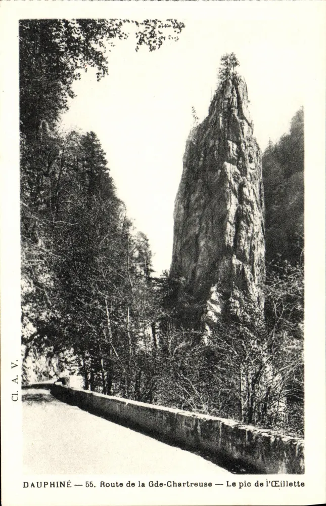 Dauphiné — Route der Großen Chartreuse — Der Gipfel von l’Éillette — CI.A.V. 55 - Vorderseite