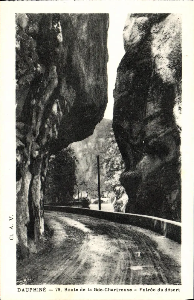 Dauphiné — Route de la Grande Chartreuse — Eingang in das Wüstenland — CI. A. V. 79 - Vorderseite