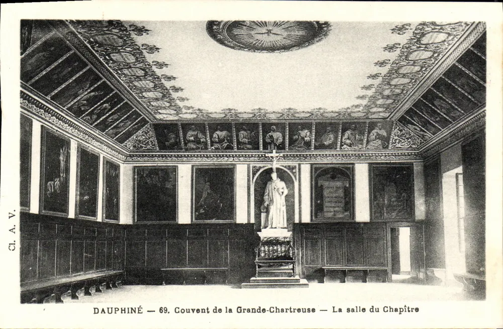 Dauphiné — 69. Kloster der Grande-Chartreuse — Die Kapitelhalle - Vorderseite
