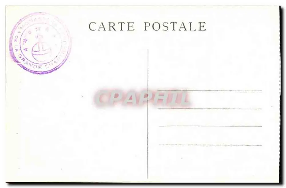 Route der Grande Chartreuse — Eingang zum Desert, der tote Guiers — Dauphiné, Cl.A.V. n°63 - Rückseite