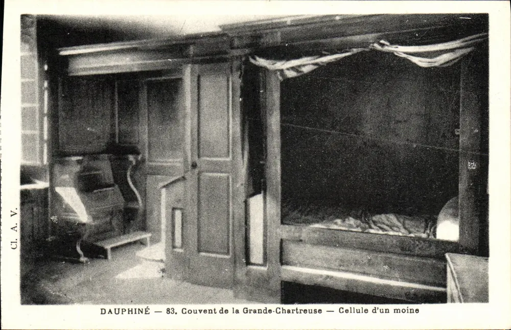 Dauphiné — 83. Konvent der Grande-Chartreuse — Zelle eines Mönchs - Vorderseite