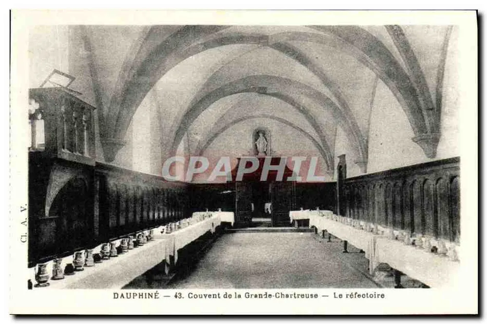 Dauphiné — 43. Konvent der Grande-Chartrouse — Das Refektorium - Vorderseite