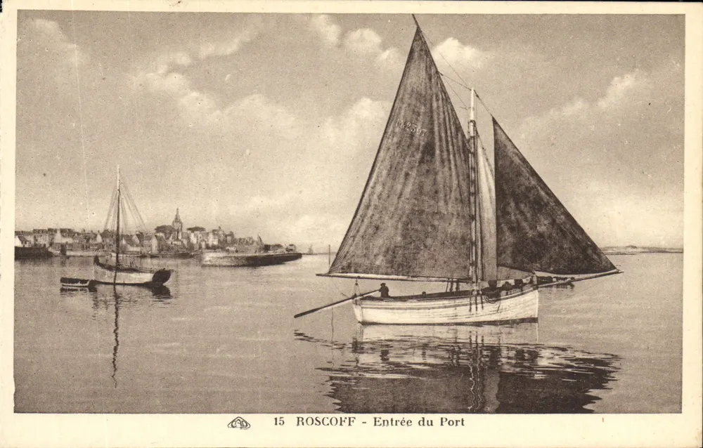 Roscoff - Entrada do Porto — série 15 — editor anônimo - Frente