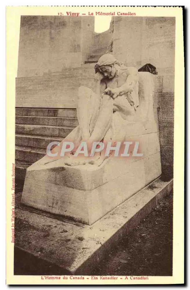 Vimy — Kanadischer Gedenkstein — Walter Alward, Toronto - Vorderseite