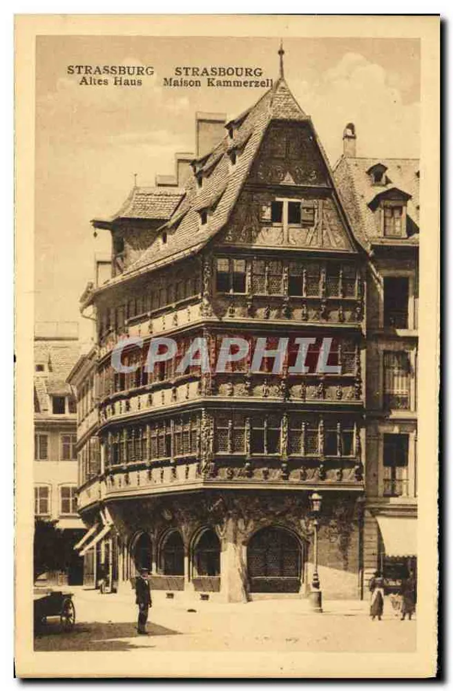 Estrasburgo - Casa Velha (Casa Kammerzell) — editor Felix Lanh, Estrasburgo - Frente