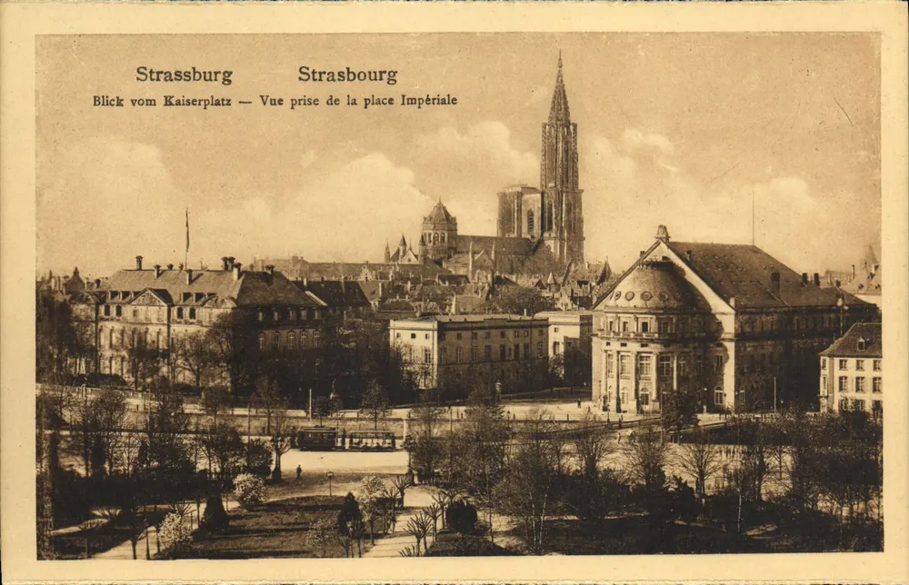 Strasbourg — Ansicht vom Imperiumsplatz — Felix Luhb, Kanzlerverlagssendal, Strasbourg / D. - Vorderseite