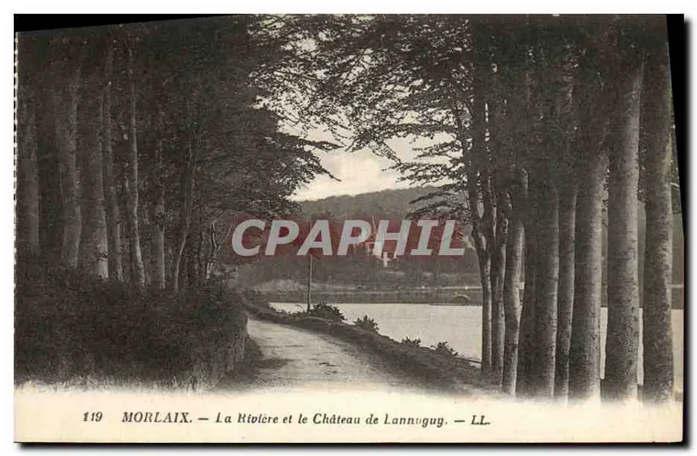 Morlaix — Der Fluss und Schloss Lannuguy — LL. — Nr. 119 - Vorderseite