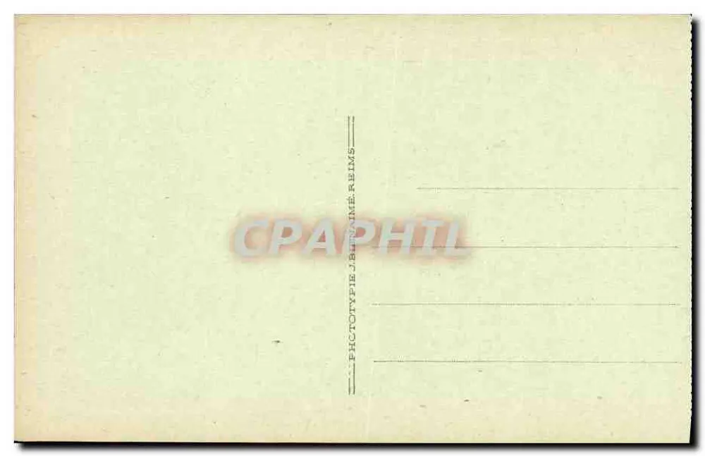Deutscher Baubergpanzer — Von dem Feind bei seiner Offensive genutzt — Juli 1918 (La Pompelle) - Rückseite