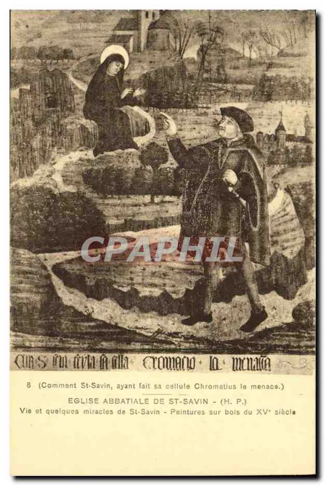 Abteikirche St-Savin — Leben und einige Wunder von St-Savin — Holzmalereien des 15. Jahrhunderts — H. P. - Vorderseite