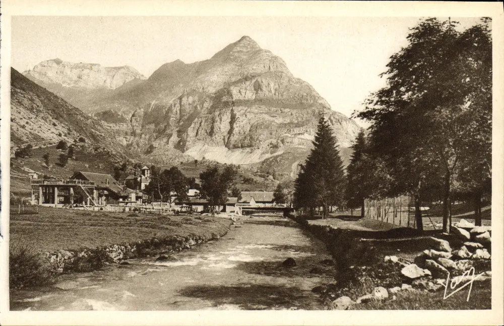 Gavarnie — O pico Sécugnac — Edição fotográfica Quinévault - Lourdes - Frente