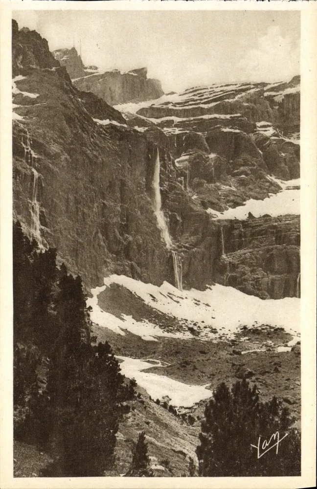 Gavarnie — Der Grund des Cirques und die Grande Cascade — Foto-Ausgabe Quinadi - Lourdes, n°241 - Vorderseite