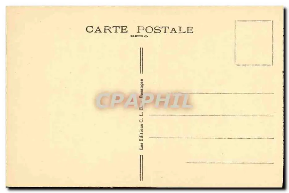Besançon-les-Bains — Der Doubs und die Felsen der Citadel — n°62 - Rückseite