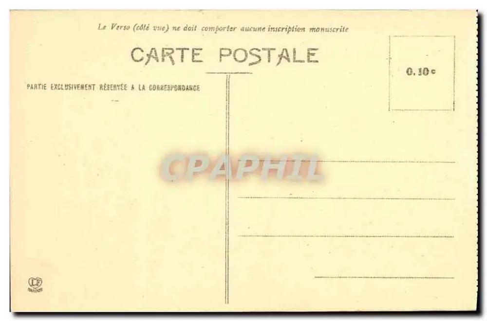 Pau - Schloss Henri IV und der Pic du Midi d'Ossau — Phototype Labouche Frères Toulouse - Rückseite
