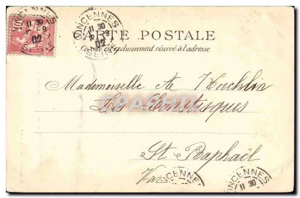 Vincennes — Le Château-Fort (entrée principale) — A. Brossard, éditeur, Paris - Rückseite