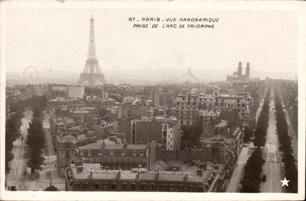 Paris — Panoramablick vom Arc de Triomphe — n°87 - Vorderseite