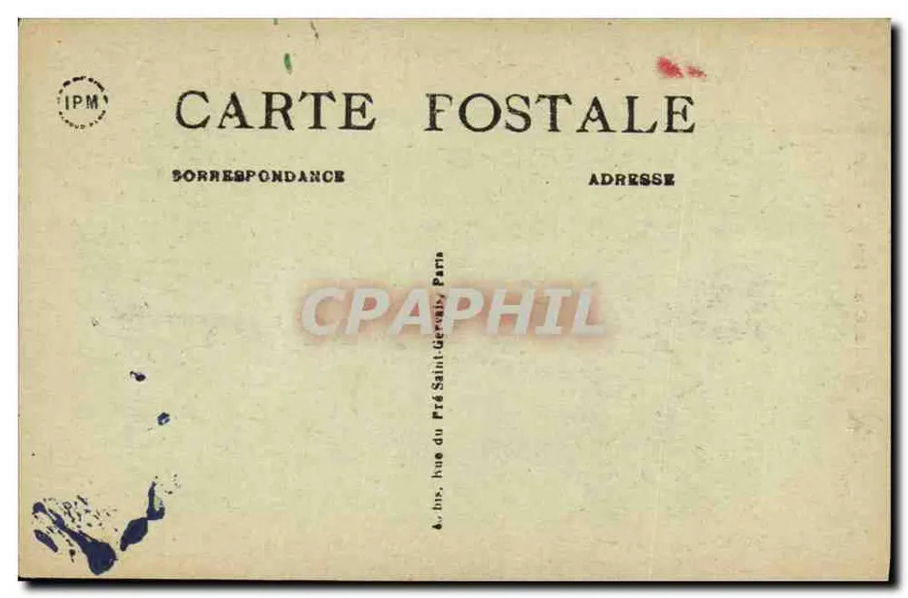 Paris - Jardin des Plantes - Schimpanse — Serie 264 - Rückseite