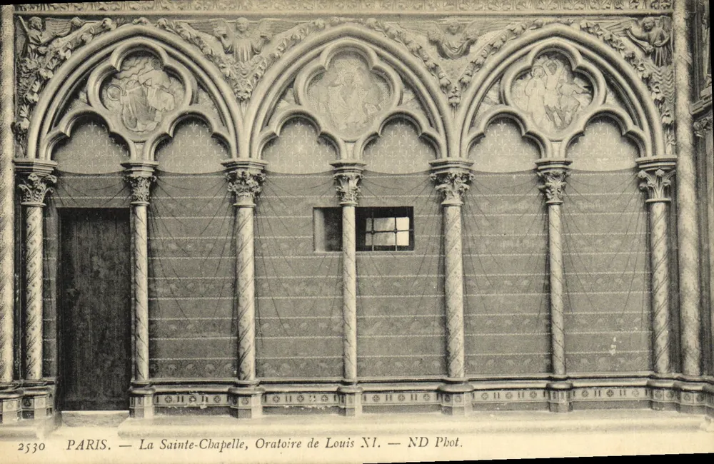 Paris — Die Sainte-Chapelle, Oratorium von Louis XI — ND Phot. - Vorderseite
