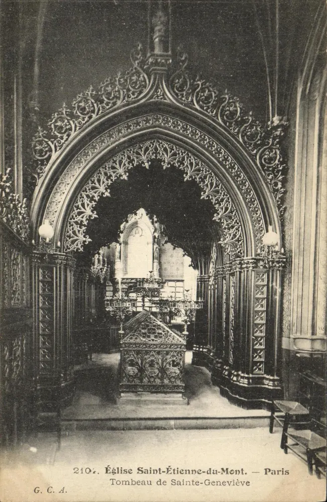 Kirche Saint-Étienne-du-Mont — Grabmal der Heiligen Geneviève — G. C. A. n° 210 - Vorderseite