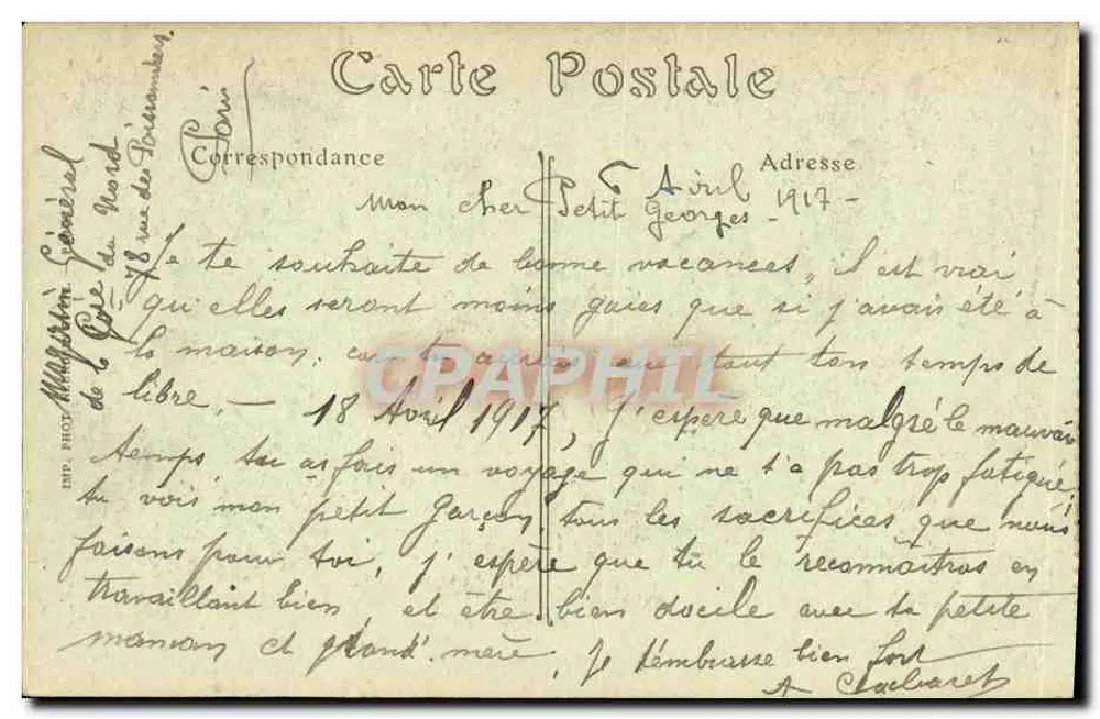 Paris — Ansicht der Sept-Ponts, aufgenommen von Saint-Gervais — ND. Phot. n°27 - Rückseite