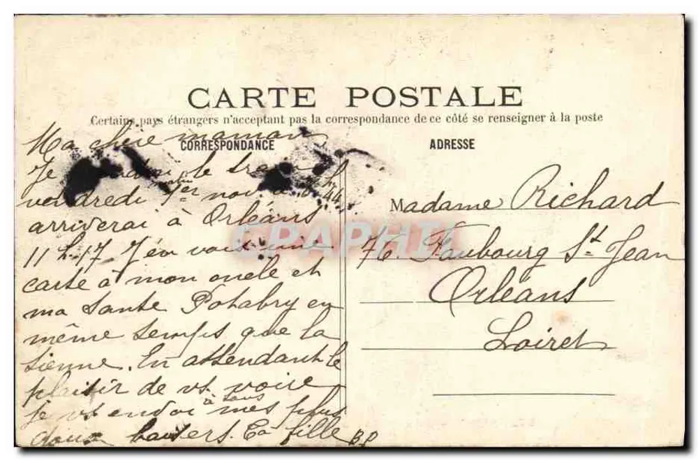 PARIS — Bois de Boulogne — Ein Eckchen des Sees im Winter — C.M. n°97 - Rückseite