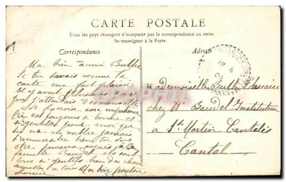 Um Boutjour de Paris — editor não visível, número de série não legível - Verso