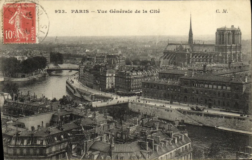 PARIS — Vista Geral da Cidade — C.M. — n°923 - Frente