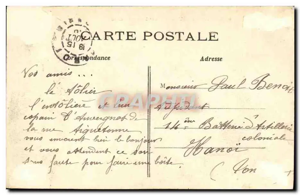 PARIS — Vista Geral da Cidade — C.M. — n°923 - Verso