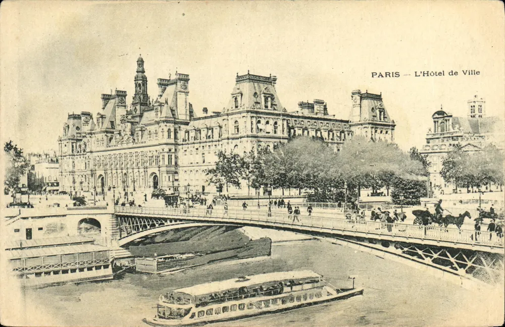 PARIS — O Hotel de Ville — editor não visível - Frente
