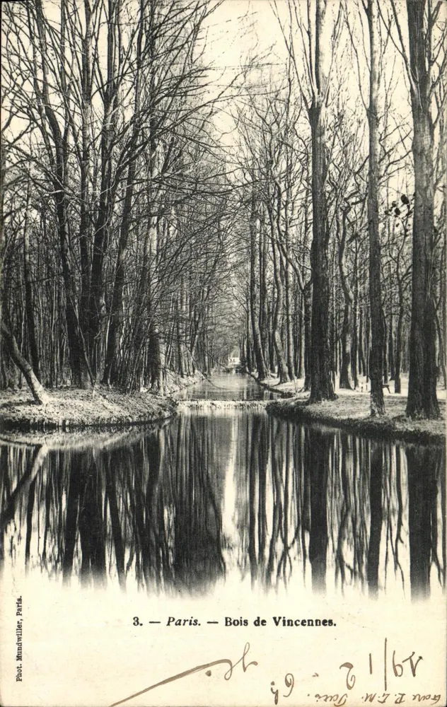 Paris — Bois de Vincennes — Fot. Mundetviller, Paris, n°3 - Frente