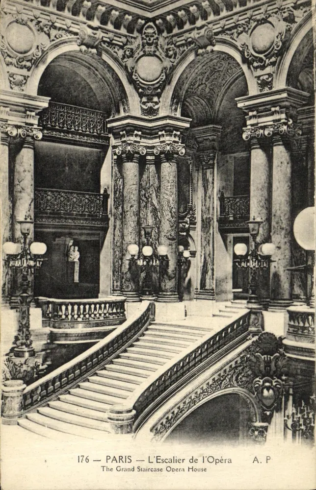 Paris — A Escada do Ópera — A.P. n°176 - Frente