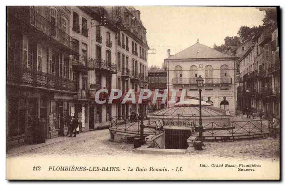 Plombières-les-Bains — Het Romeinse bad — Imp. Grand Bazar, Plombières, Sélecta - Voorkant