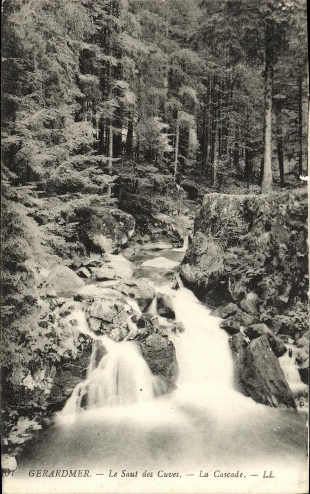 Gerardmer — O Salto das Cuves — A Cascata — L. L. - Frente
